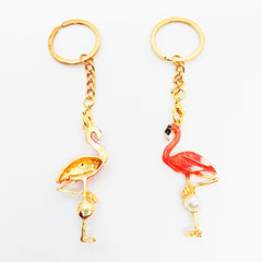 Flamingo Keychain Keyring Bag Car Key Pendant Gift