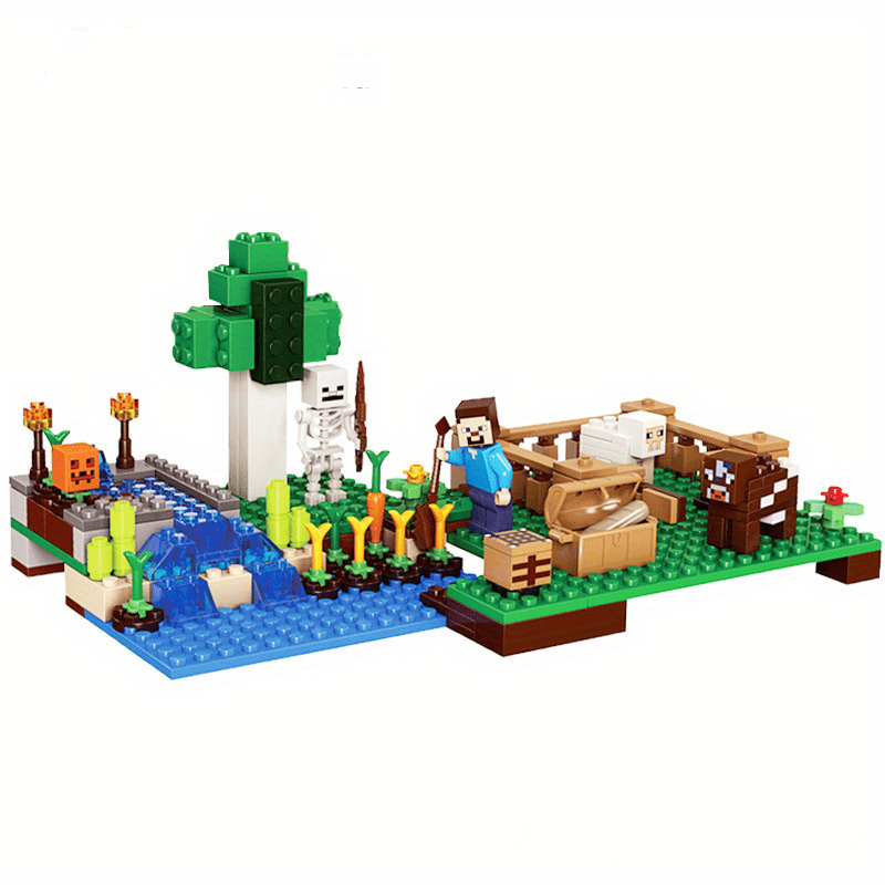 4 in 1 Mine Block Set - Build Your Own Scenes & Perfect Gift