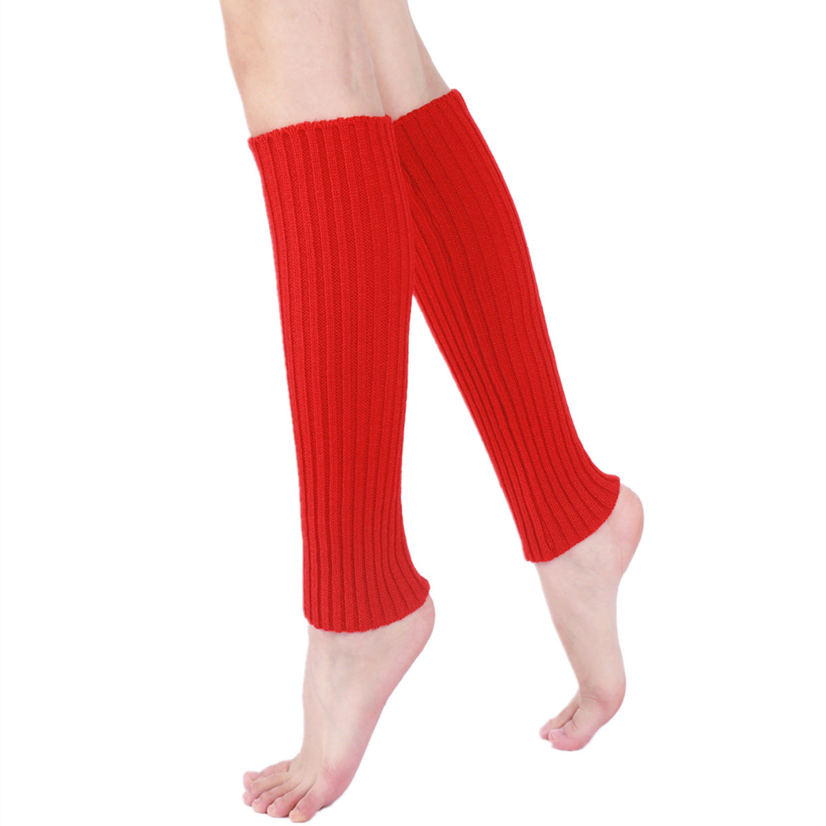 Ribbed Knit Leg Warmers Comfy Knee High Leg Warmers