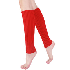 Ribbed Knit Leg Warmers Comfy Knee High Leg Warmers