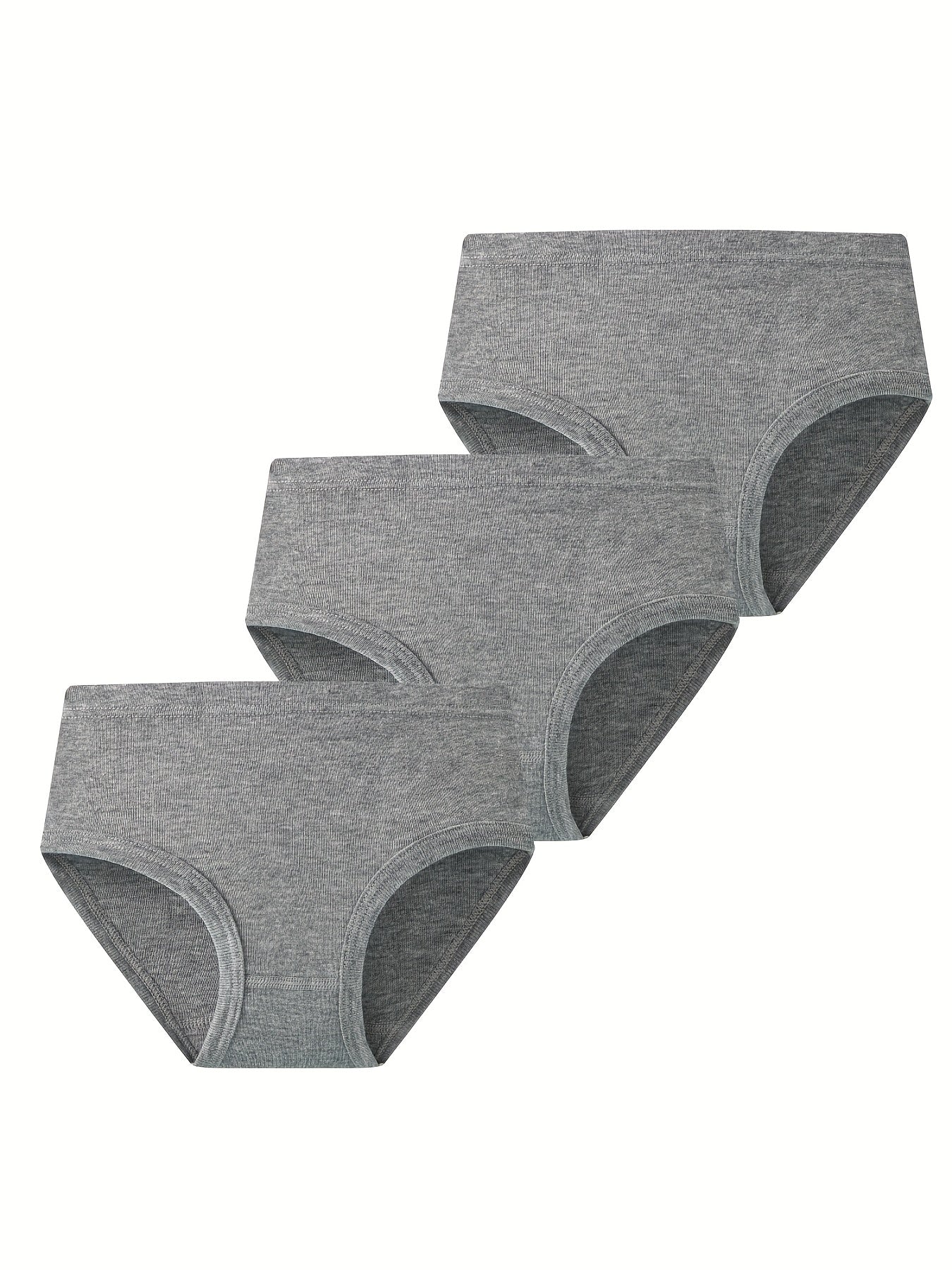 3-Piece Set Girl's Cotton Comfy Stretchy Underwear