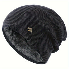 Thickened Warm Woolen Knitted Hat for Outdoor Cycling Skiing