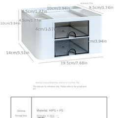 1PC Desktop Drawer Pen Holder Storage Box Large Capacity grid