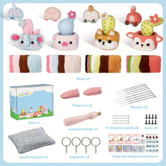 Needle Felting Starter Kit For DIY Craft Art Pendant