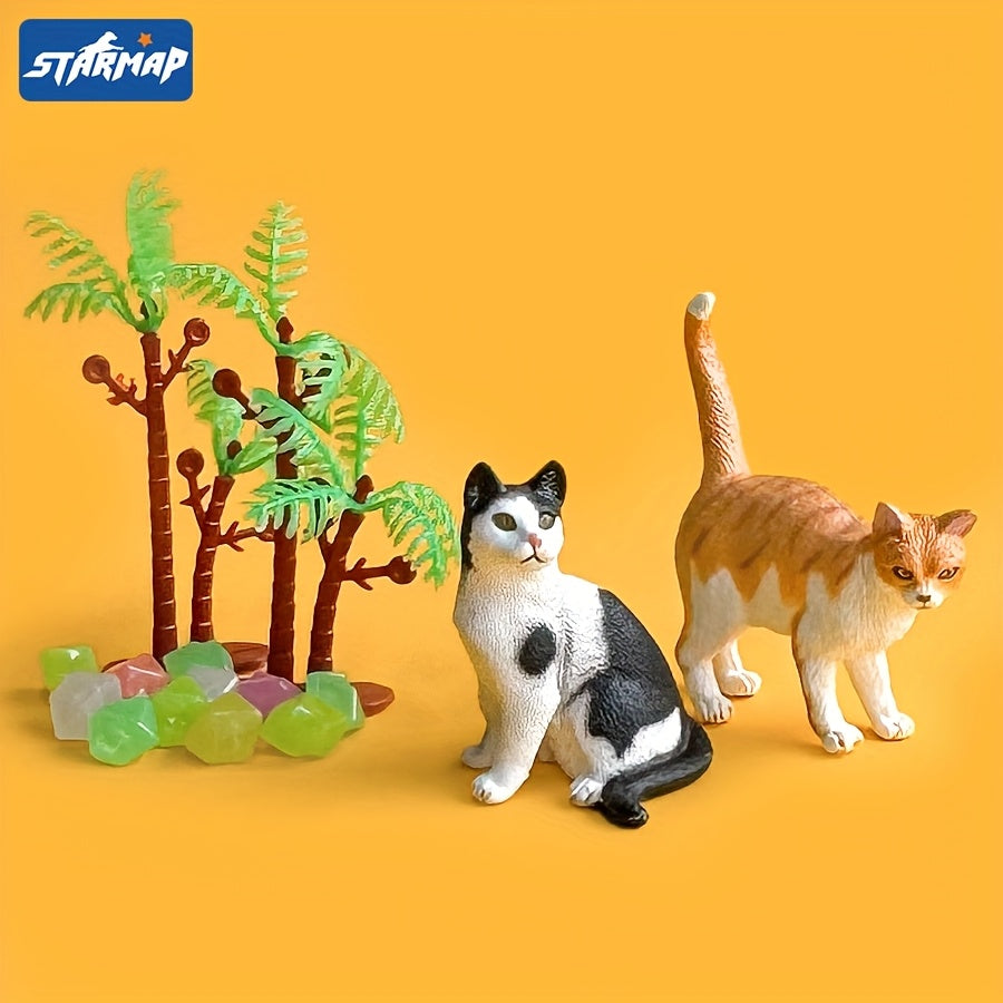 Siamese Cat Simulation Model Desk Decoration Toy
