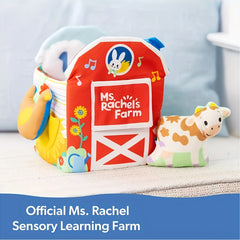 Farmhouse Style Tactile Learning Book for Toddlers with Animal & Floral Cut Outs