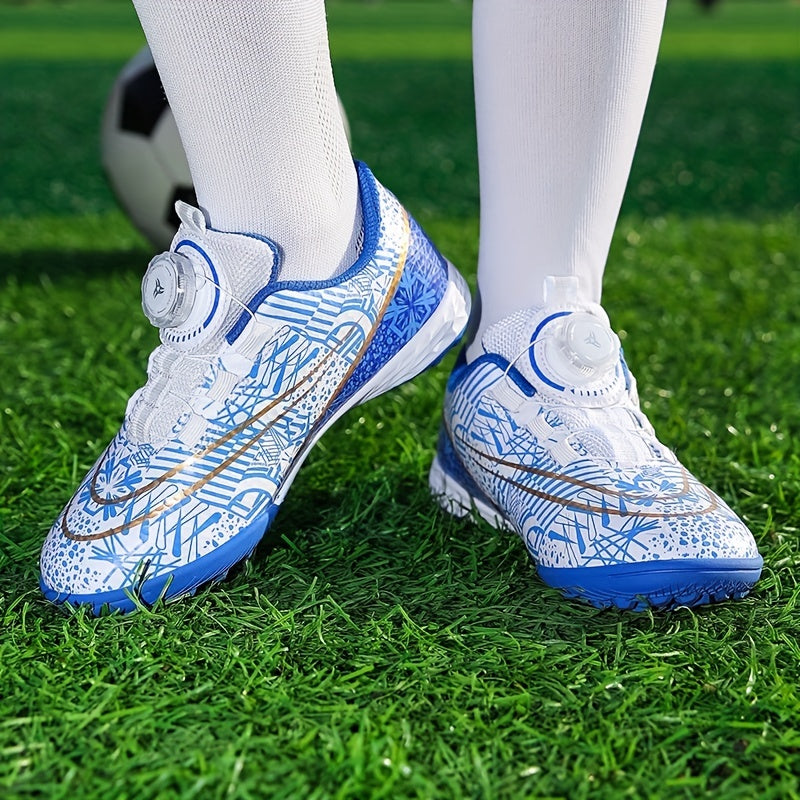 Professional Turf Football Boots with Rotating Button