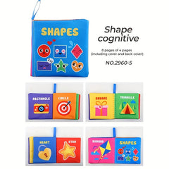 Washable Baby Cloth Book with Sound Paper Palm