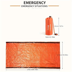 Portable Emergency Relief Tent Camping Sleeping Bag Warm Blanket