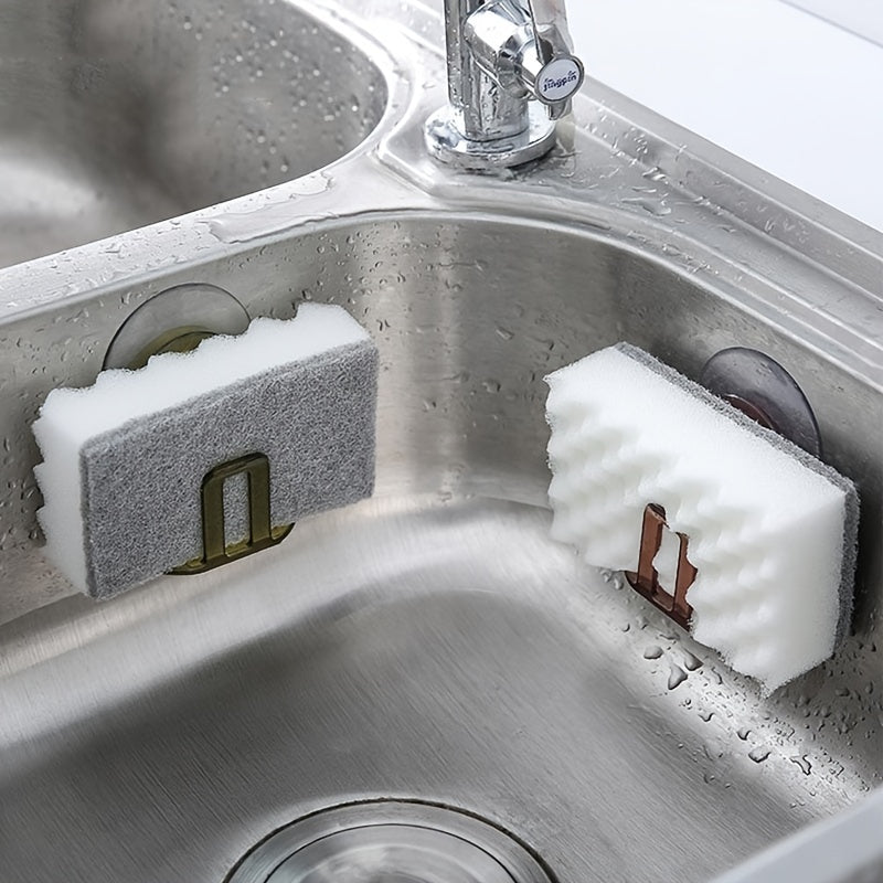 Suction Cup Sponge Rack Sink Drain Kitchen Storage Organizer