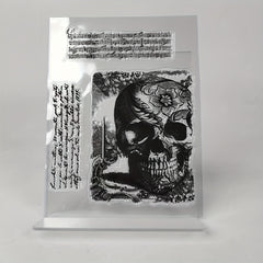 Skull Clear Stamps for Scrapbooking Embossing DIY Greeting Card