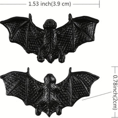 5pcs Halloween Rubber Bats Glow in the Dark Room Decoration