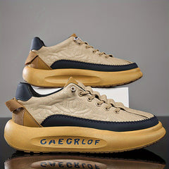 Men's Stitched Lace Up Chunky Sneakers Assorted Colors