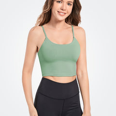 Padded Sports Bra Casual Comfy Sports Tank Top Yoga Fitness Intimates Bra