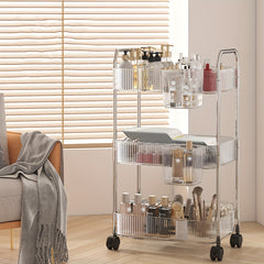 Acrylic Light Shelf Utility Cart Home Organizer