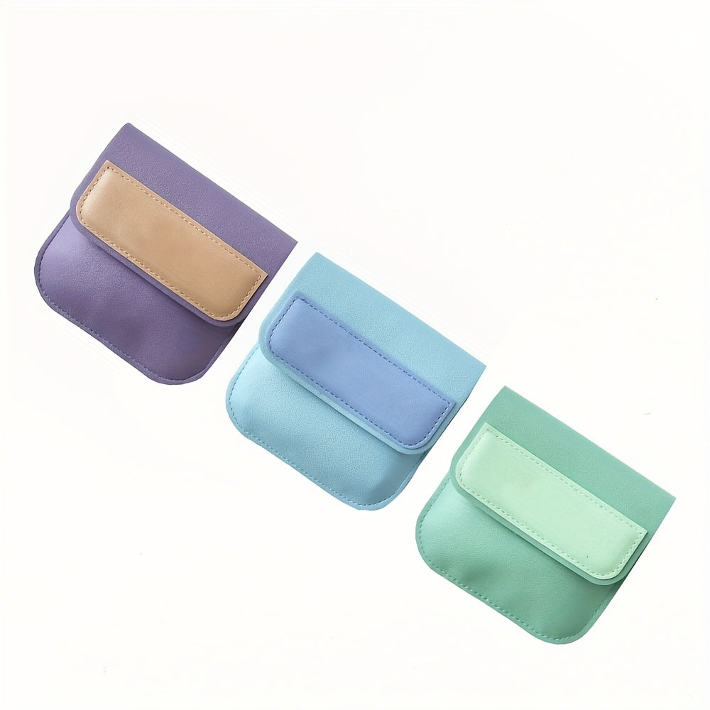Mini Snap Button Coin Purse Storage Bag Portable Card Holder