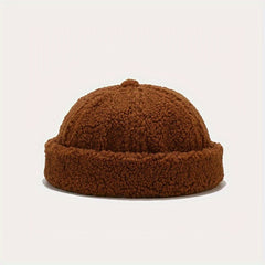 Cashmere Warm Caps Adjustable Brimless Hat Windproof Hat