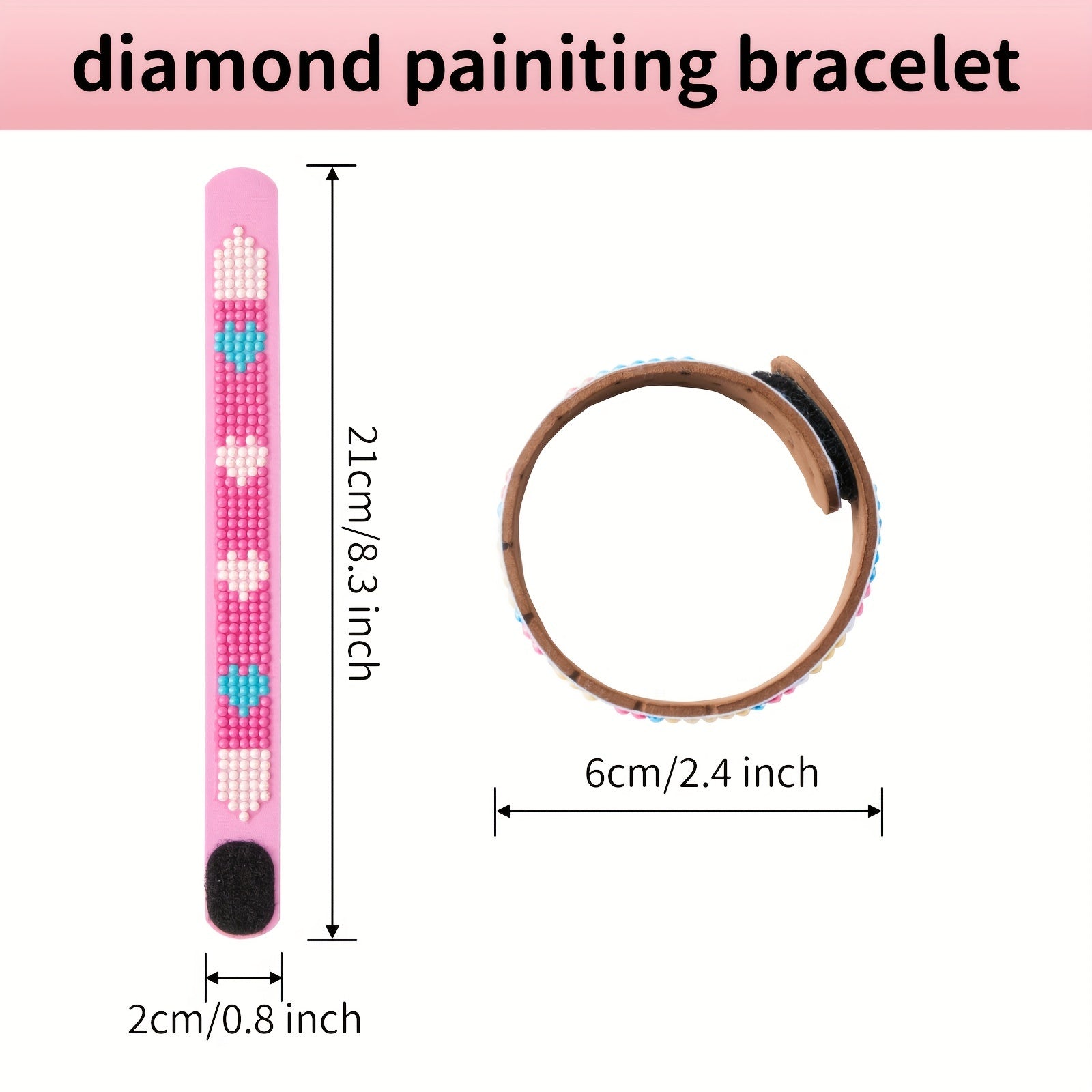3pcs DIY Diamond Bracelets Arts And Crafts For Girls