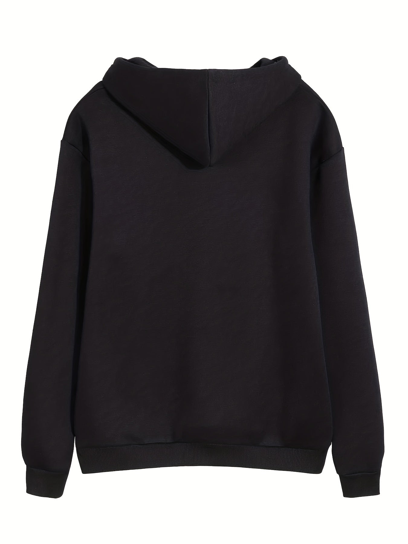 Heart Print Hoodies Casual Drawstring Long Sleeve Sweatshirt
