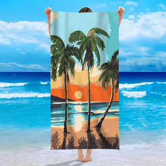 Microfiber Beach Towel Digital Print Picnic Mat