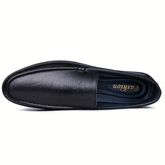 Men's Moc Toe Loafer Shoes Comfy Non slip Slip On Shoes