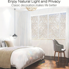 Privacy Window Film Decorative UV Blocking Cling Coverings