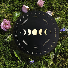 Wooden Solar System Divination Pendant Plate Probing Witchcraft Altar Supplies