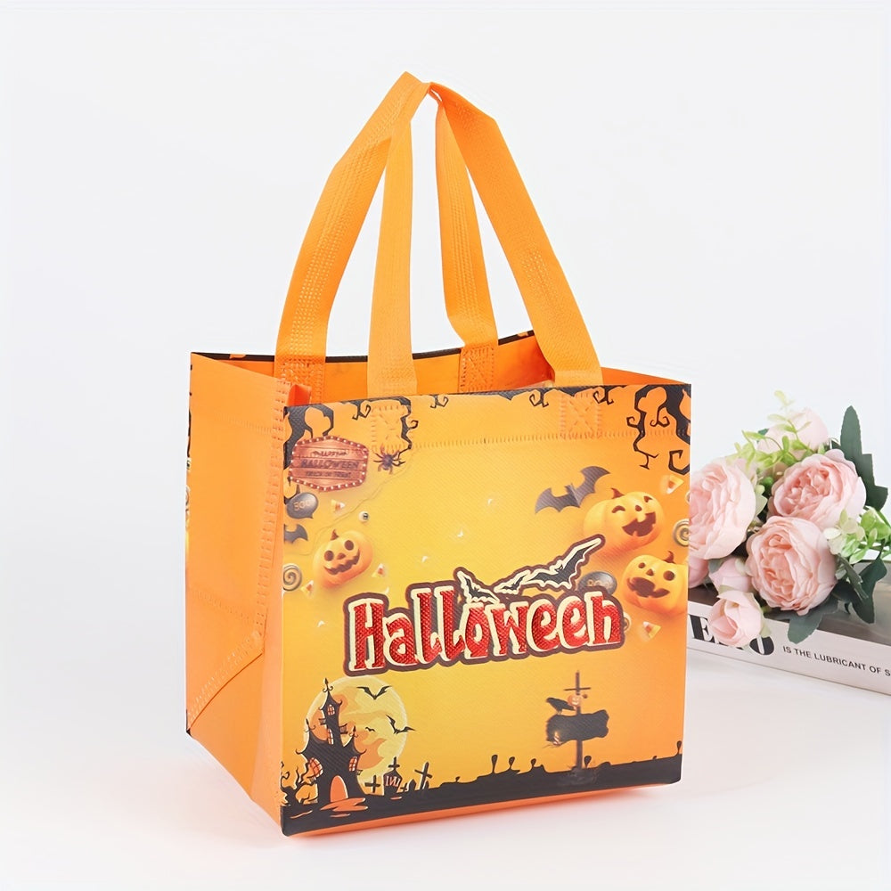 4pcs Halloween Trick Or Treat Bags Small Tote Bags With Handles