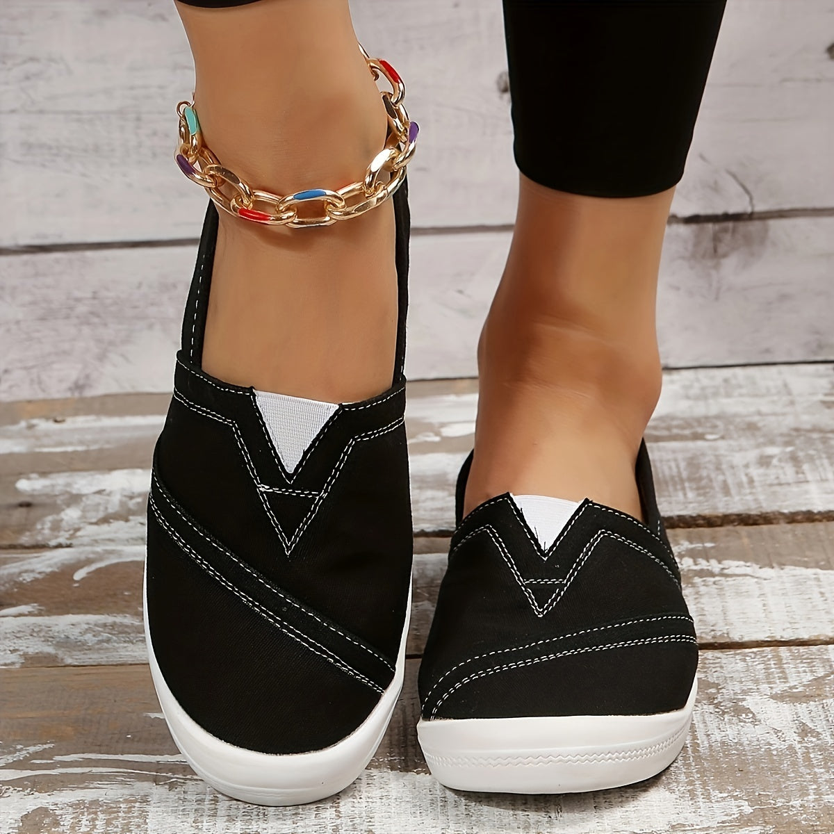 Women's Casual Slip On Canvas Sneakers