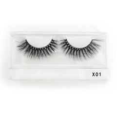 Soft and Natural 3D Mink False Eyelashes Bulk Pack with Carrying Case