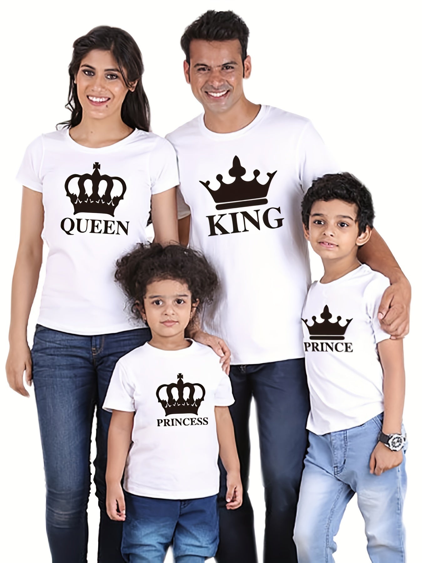 Matching Royal Family Graphic Print Tees