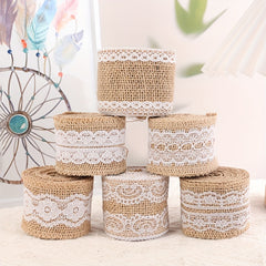 Jute Ribbon Roll Lace Styles Wedding Party Floral Supplies Gift Wrapping 2m