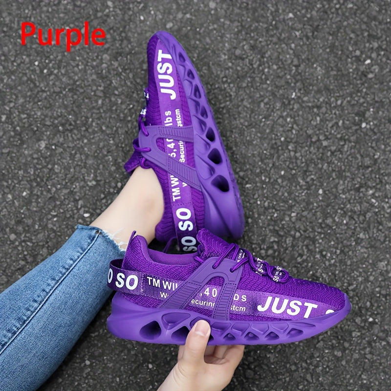 Women's Letter Graphic Running Shoes Lightweight Casual Sneakers