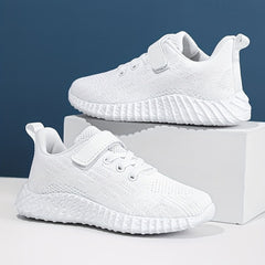 Boys' Breathable Knit Running Shoes Soft Sole Sneakers Non Slip