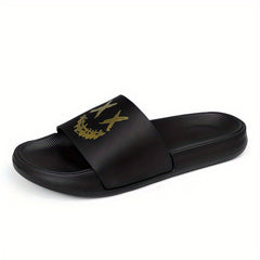 Men's Quick-Dry Non-Slip Slides for Indoor/Outdoor Summer
