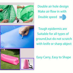 Outdoor Inflatable Sofa Air Mattress Nap Vent Air Cushion Bed