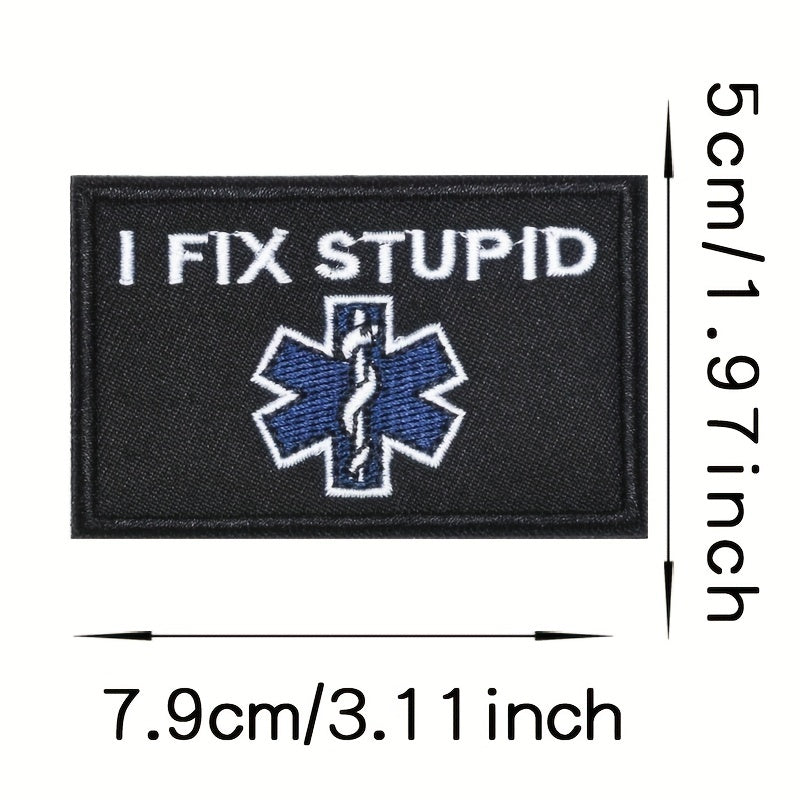 Creative Hook And Loop Embroidered Patch for Backpack Pants Clothes Shoes