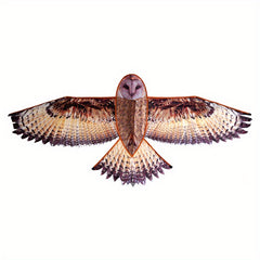 Lifelike Owl Kite Easy to Fly & Assemble Outdoor Fun Games Mini Bag