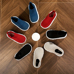 Boys Slip On Breathable Sock Shoes Soft Sole Sneakers for Outdoor Activities