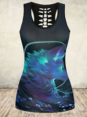 Wolf Graphic Tank Top for Women