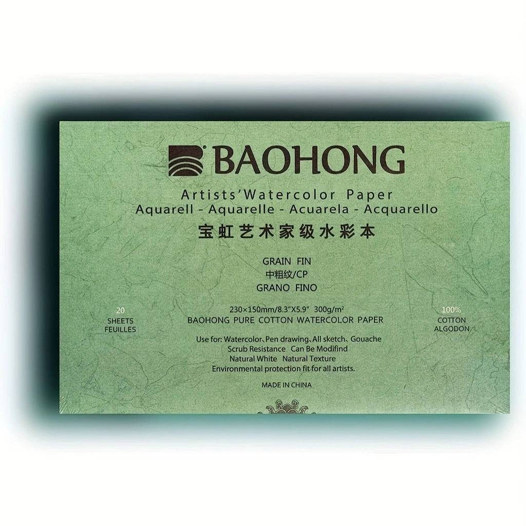 Watercolor Block 100% Cotton 140LB 20 Sheets