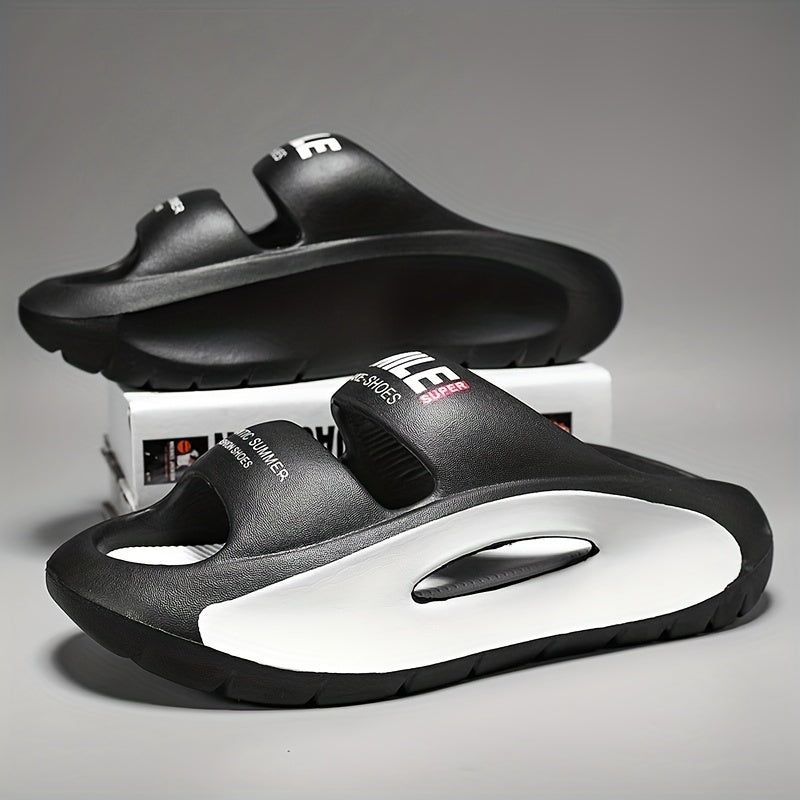 Men's Platform Slides Non Slip Slippers Open Toe Shoes
