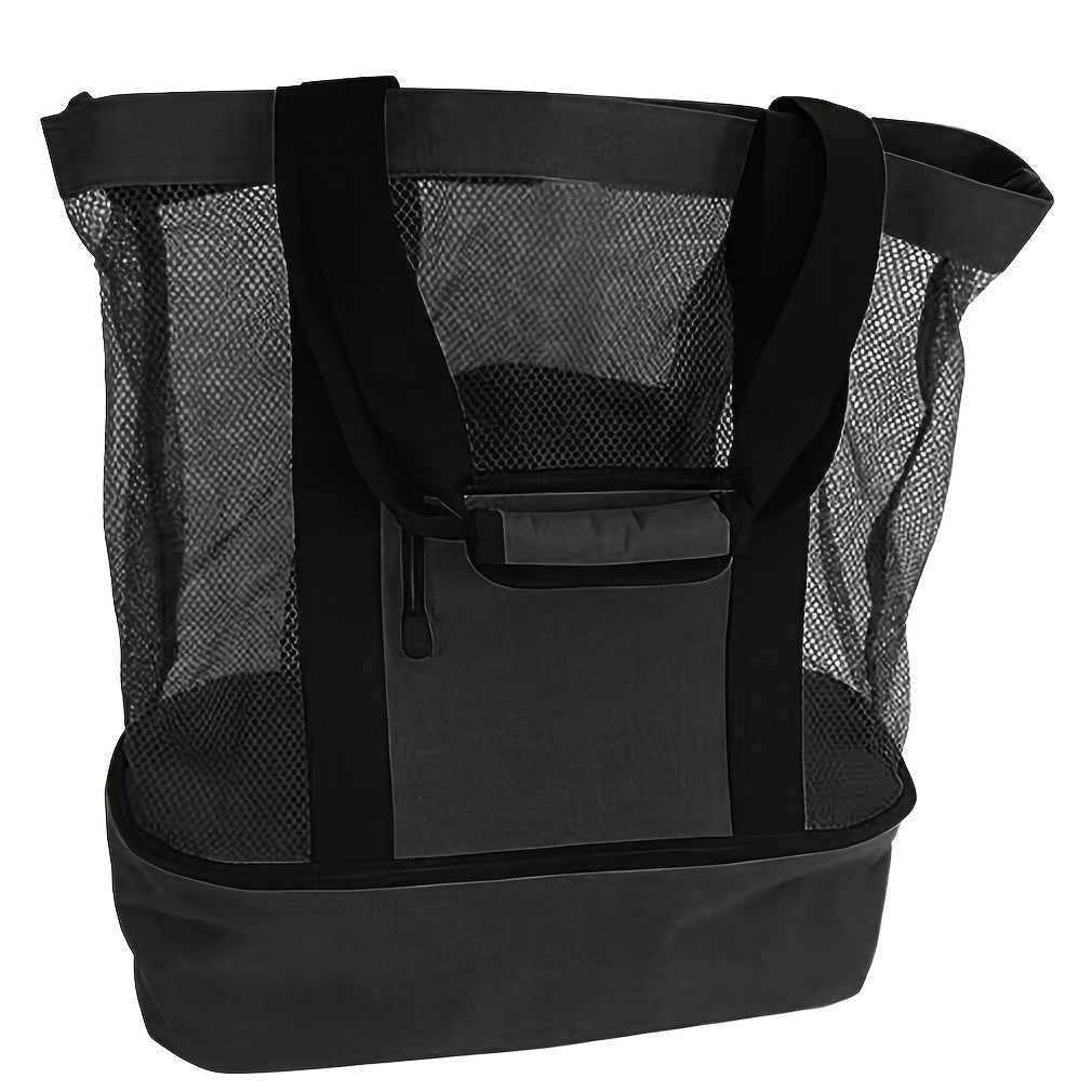 Insulated Mesh Bag Multifunctional Cooler for Outdoor Beach Picnic