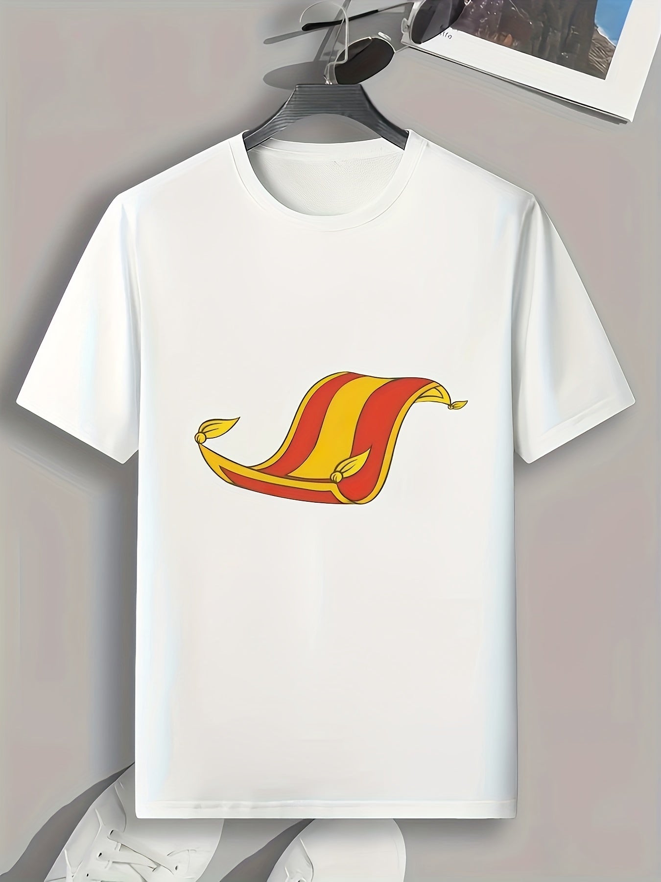 Blanket Print Men's Graphic Tee Summer Casual Comfy T-shirt