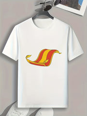 Blanket Print Men's Graphic Tee Summer Casual Comfy T-shirt