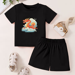 Toddlers 2pc Cartoon Pattern Cotton Set