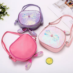 Kids Sequin Bow Crossbody Bag for Girls
