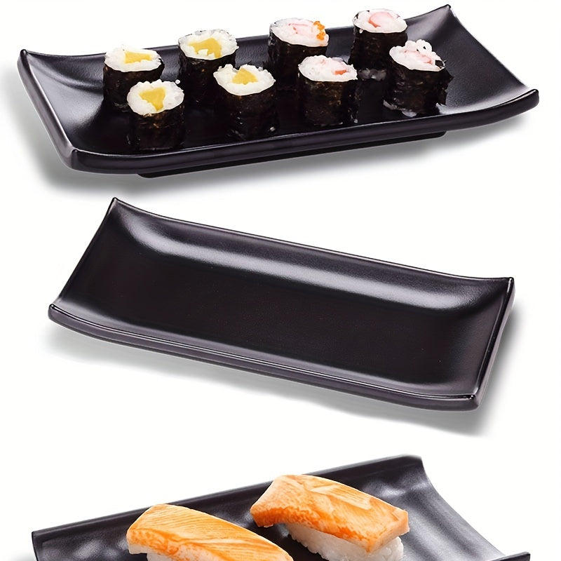Melamine Sushi Plate Frosted Rectangular Tableware