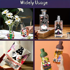 2pcs Waterproof DIY Stickers For Water Bottles, Glass, Stainless Steel Cup