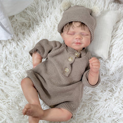 Adorable 19" Reborn Doll with Realistic Hair & Hand Painted Details